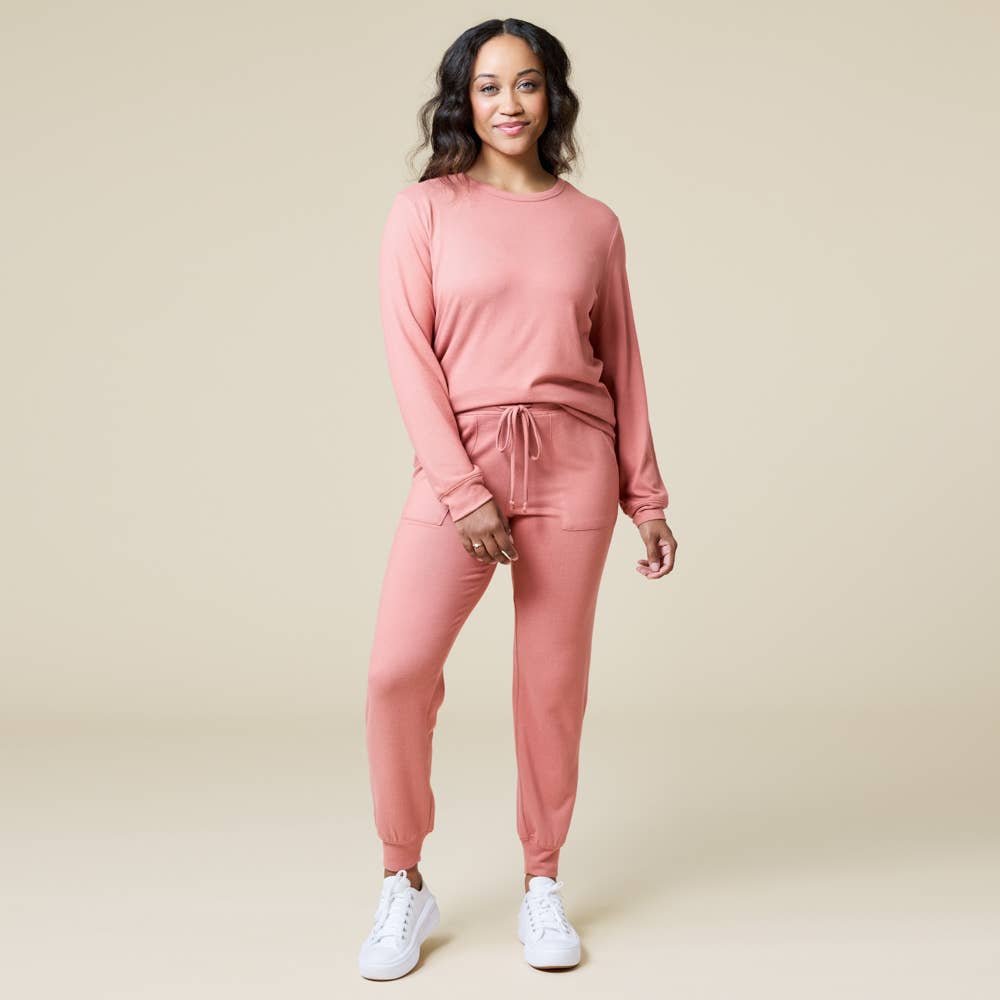 Women's Cloud Soft Dream Crew Neck Lounge Set - Oprah's Fave