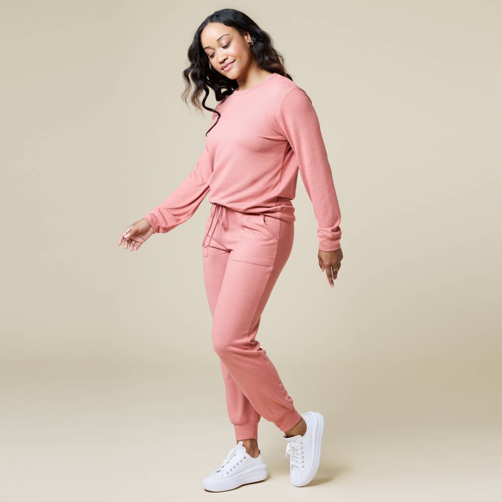 Women's Cloud Soft Dream Crew Neck Lounge Set - Oprah's Fave