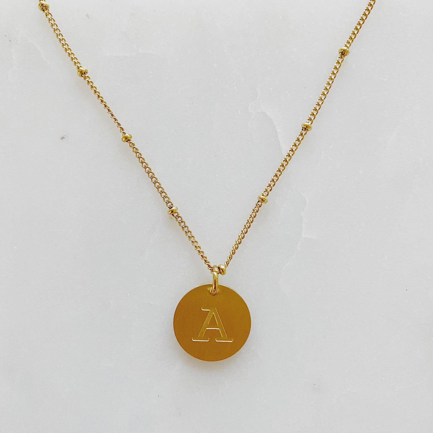Ellison + Young Singular Charm Initial Necklace
