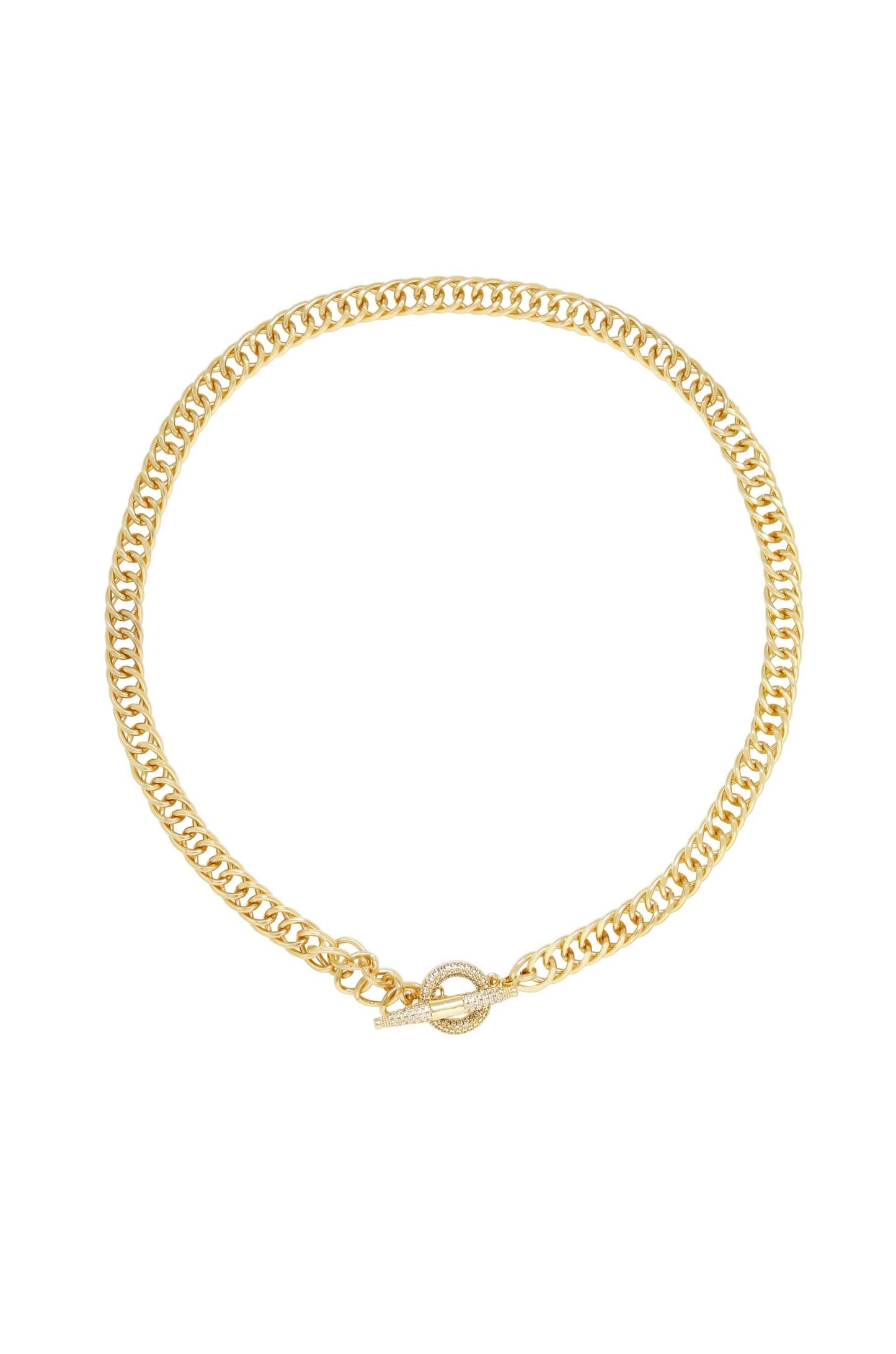 Ettika - Chain Crystal and 18k Gold Plated Necklace