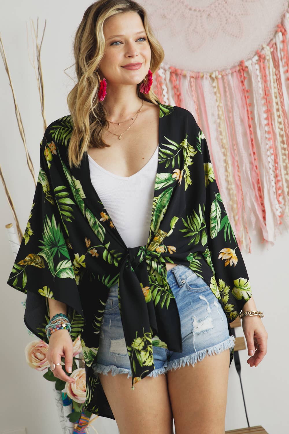 FLORAL KIMONO