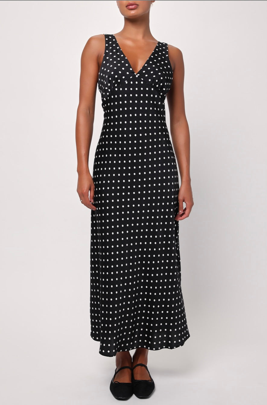 Julia Polka Dot Slip Dress