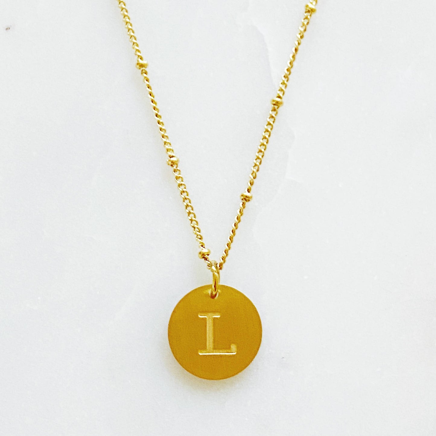 Ellison + Young Singular Charm Initial Necklace