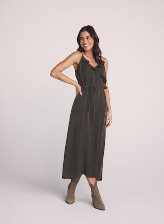 Ruffle Cami Midi Dress – Claiborne's Closet on Canal