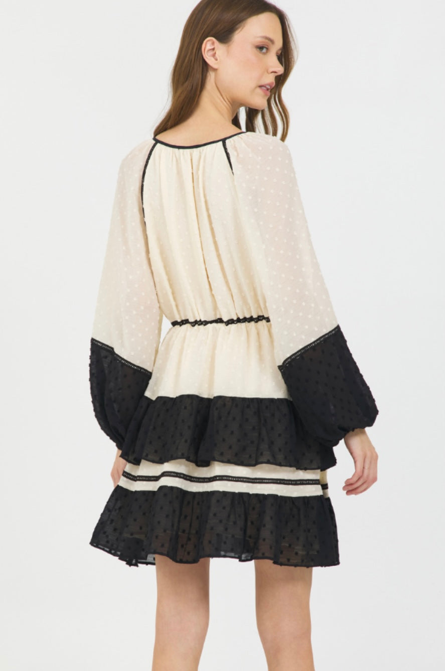Split V Mini Dress
