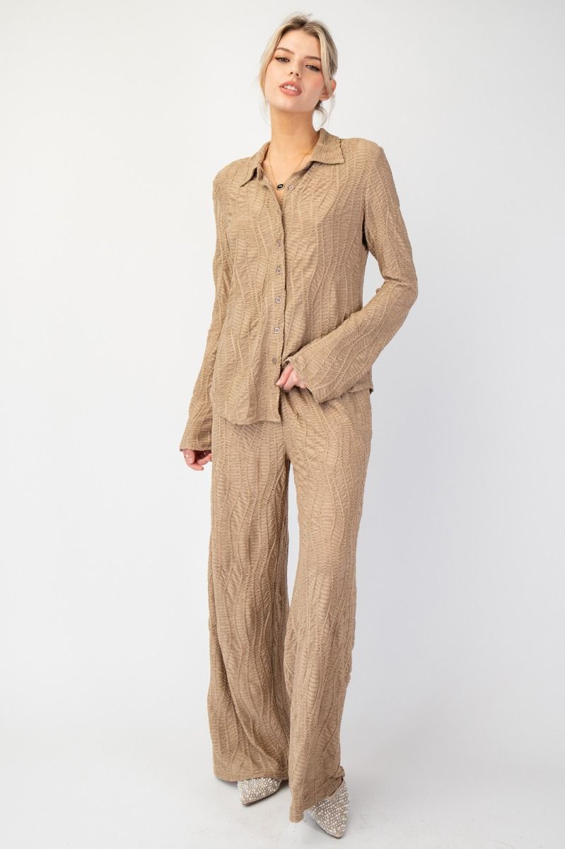Woven Pant With Texture