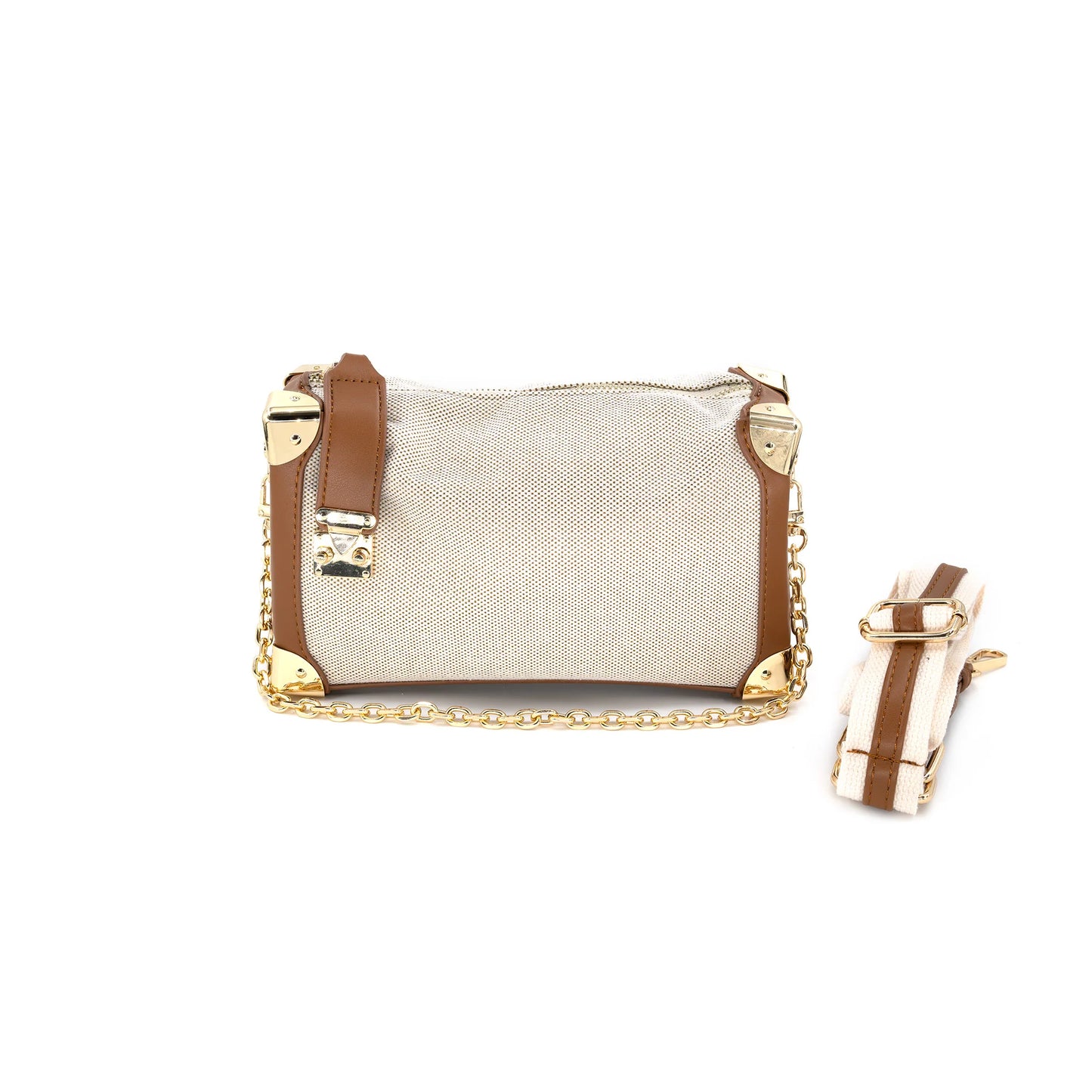 Canvas and denim material Handbag