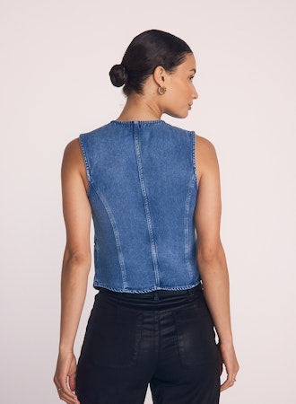 High Neck Fitted Vest