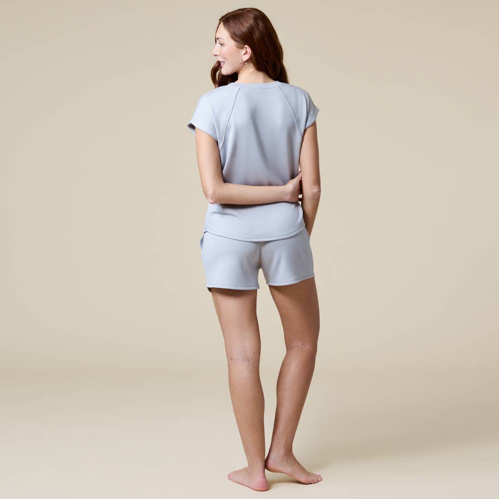 Pure Dream Short Raglan Crew Neck Short Set