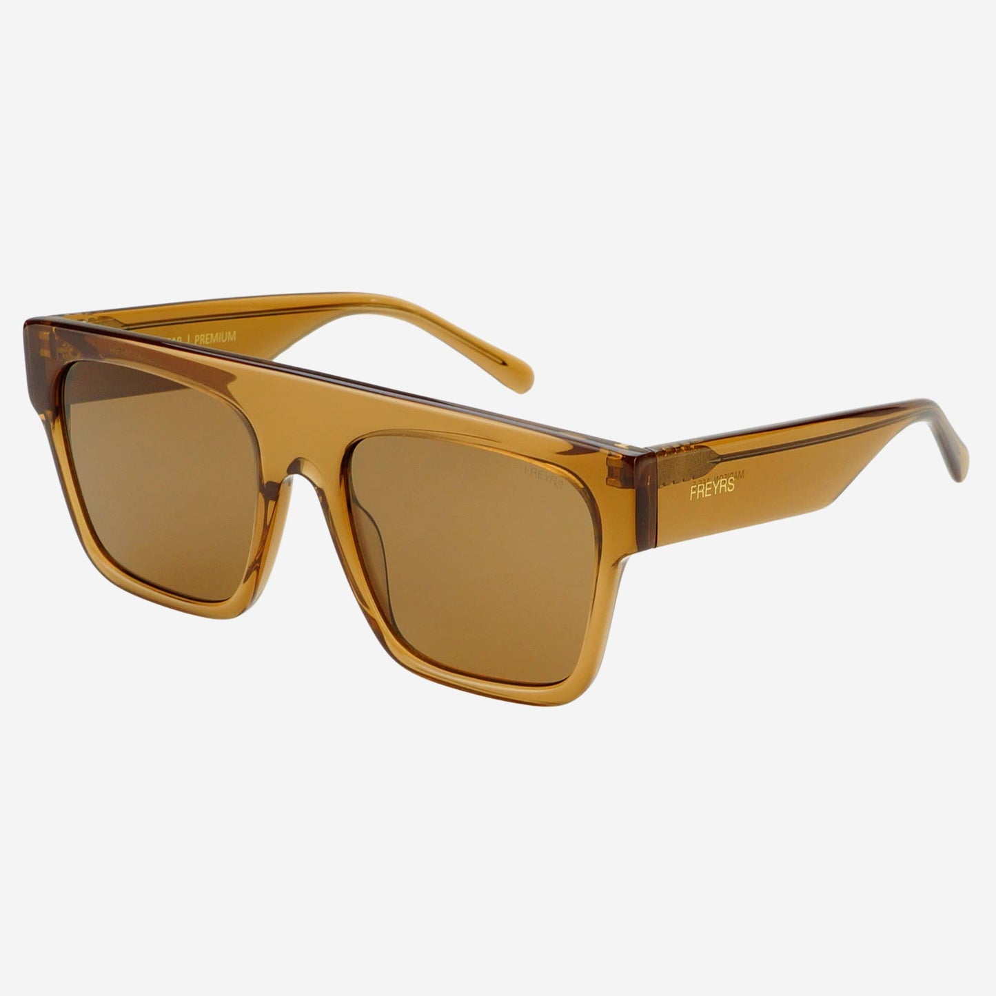 Madison Brown Acetate Unisex Flat Top Sunglasses