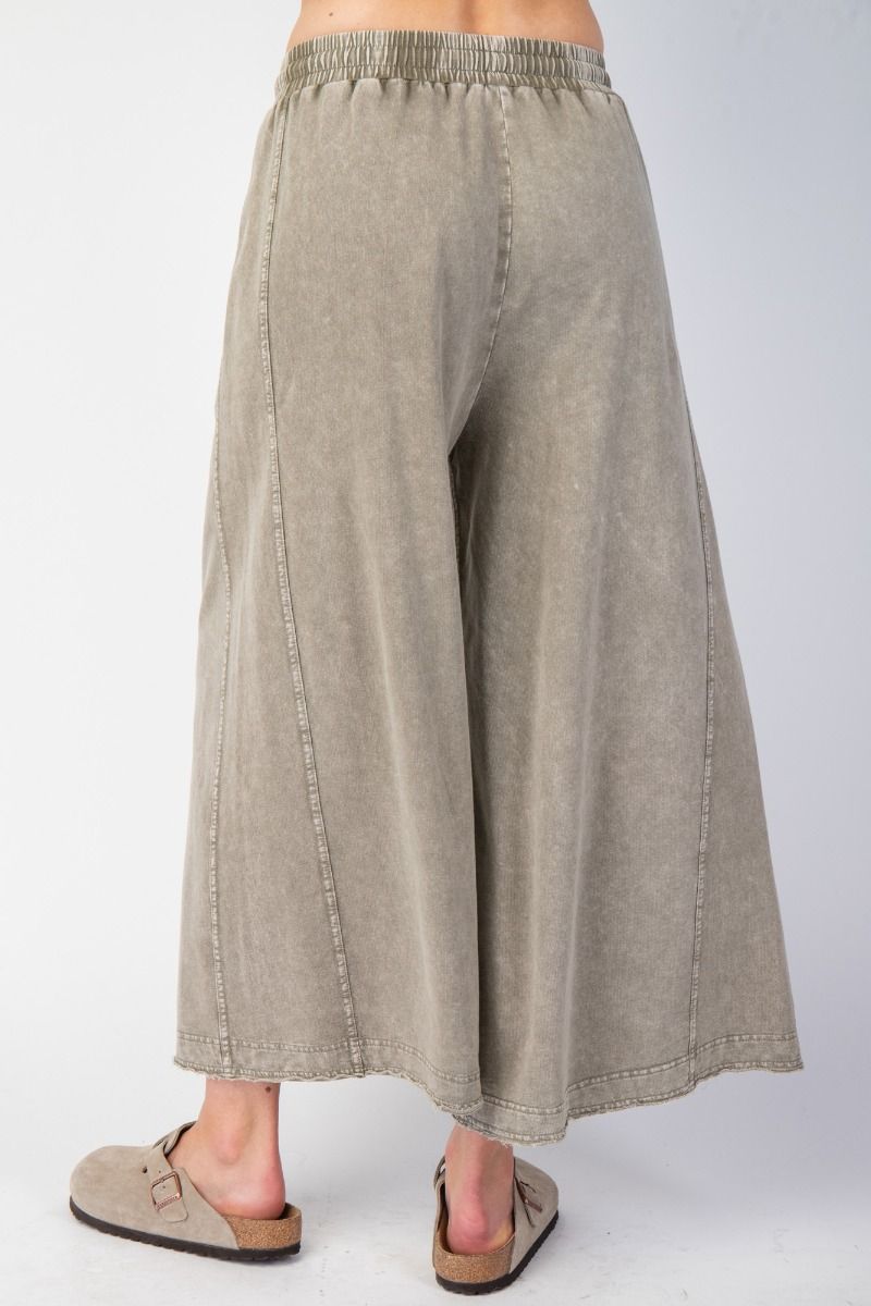 Mineral Washed Terry Knit Pants