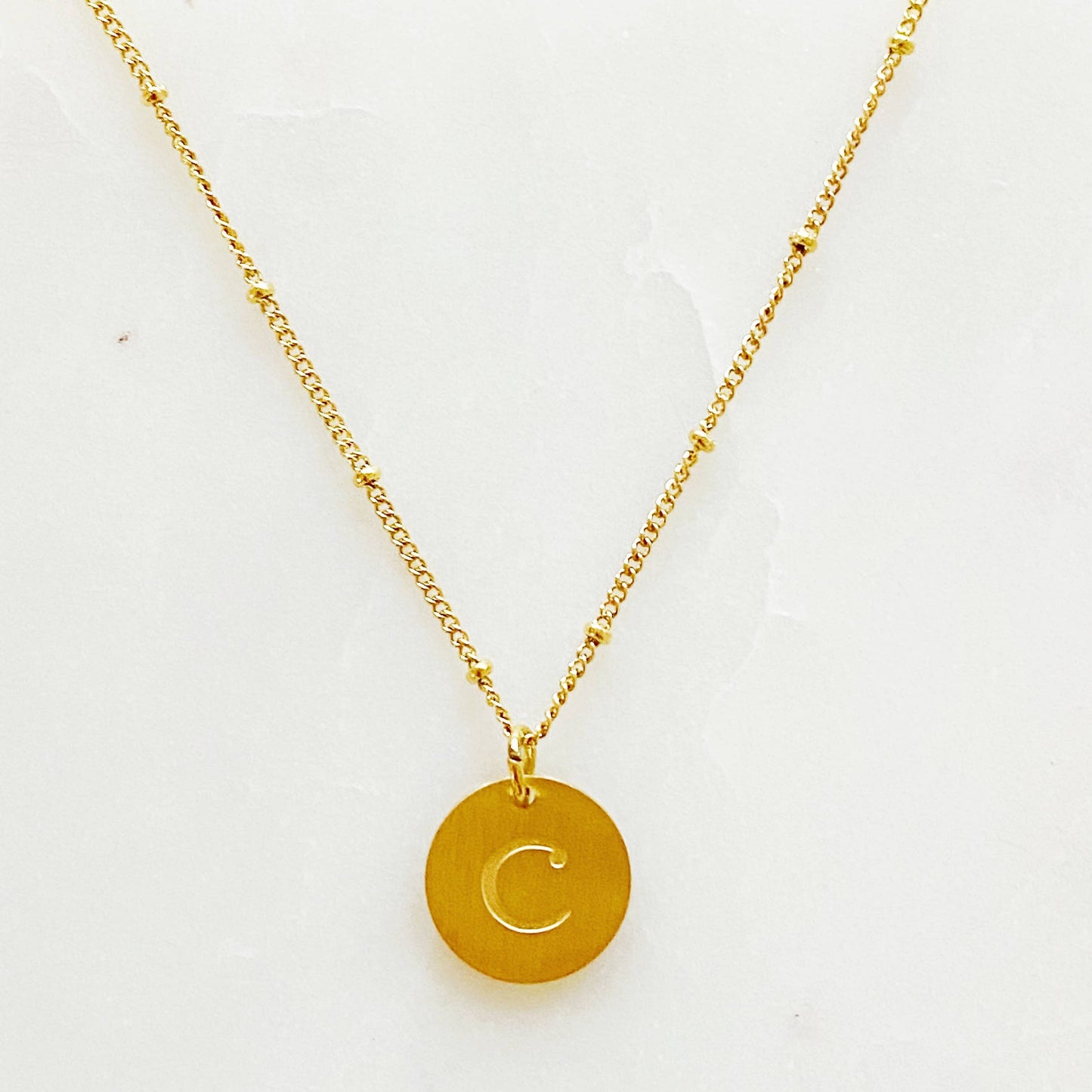 Ellison + Young Singular Charm Initial Necklace