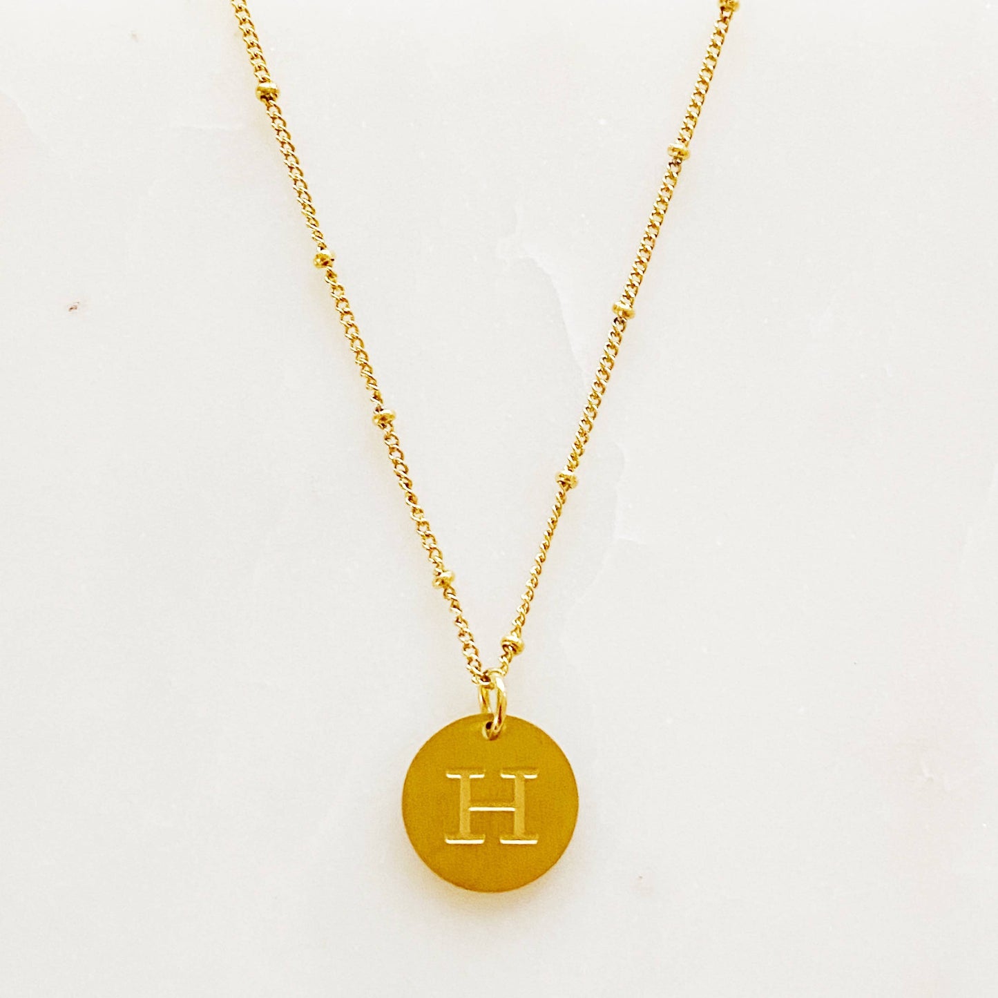 Ellison + Young Singular Charm Initial Necklace