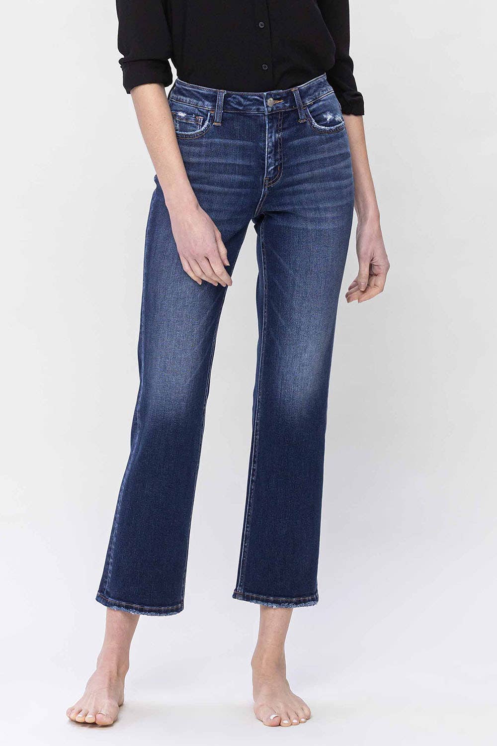 Flying Monkey - High Rise Ankle Straight Jeans