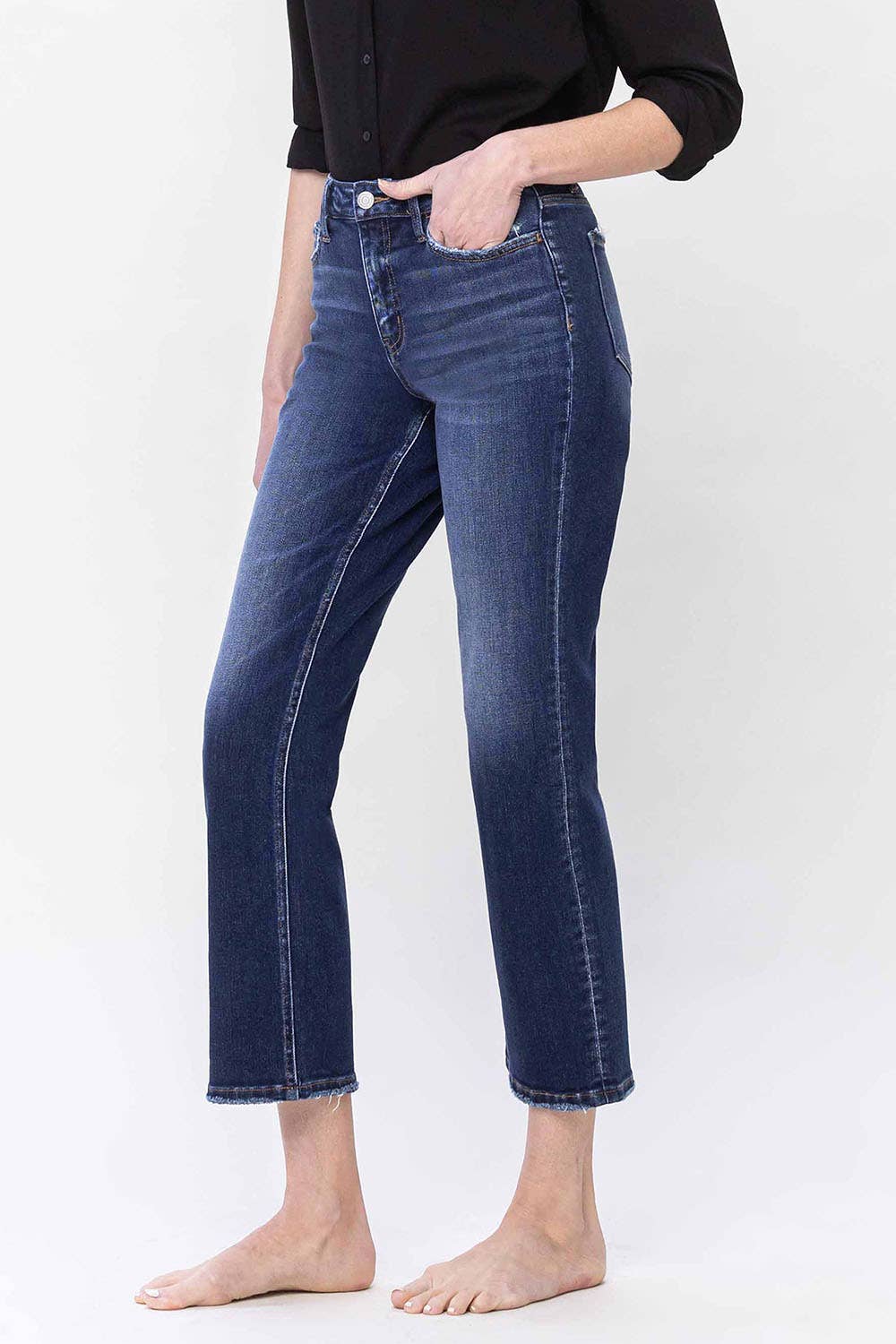 Flying Monkey - High Rise Ankle Straight Jeans