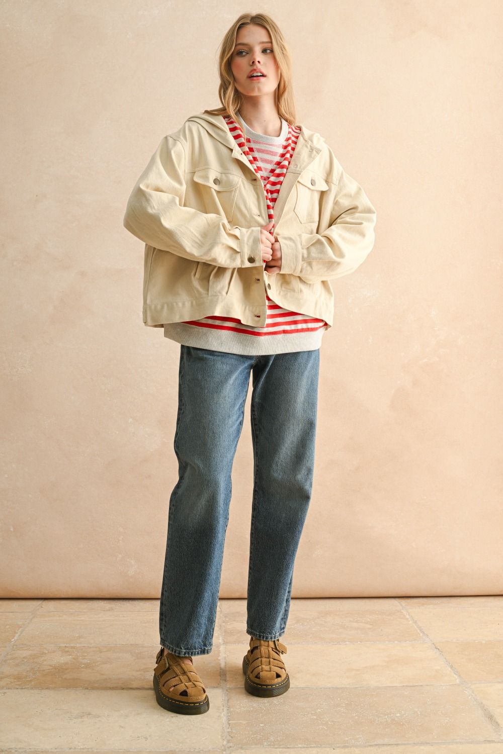 Letter Patch Jacket