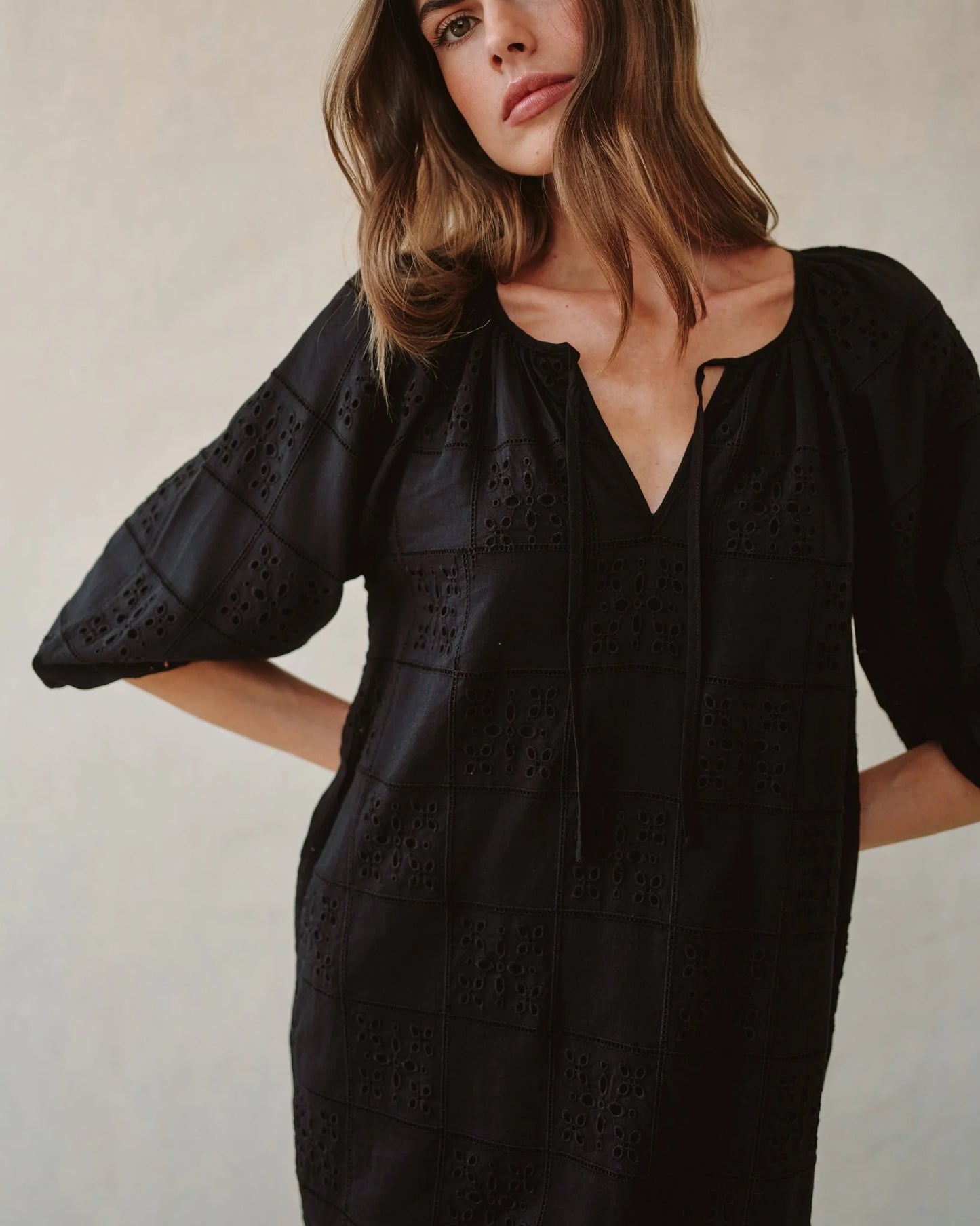 Pullover Puff Sleeve Dress