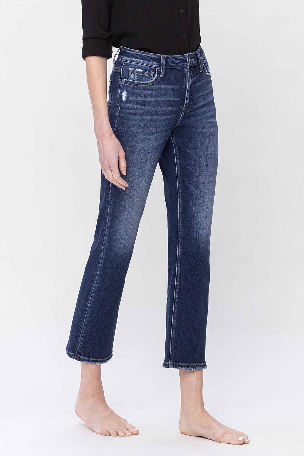 Flying Monkey - High Rise Ankle Straight Jeans