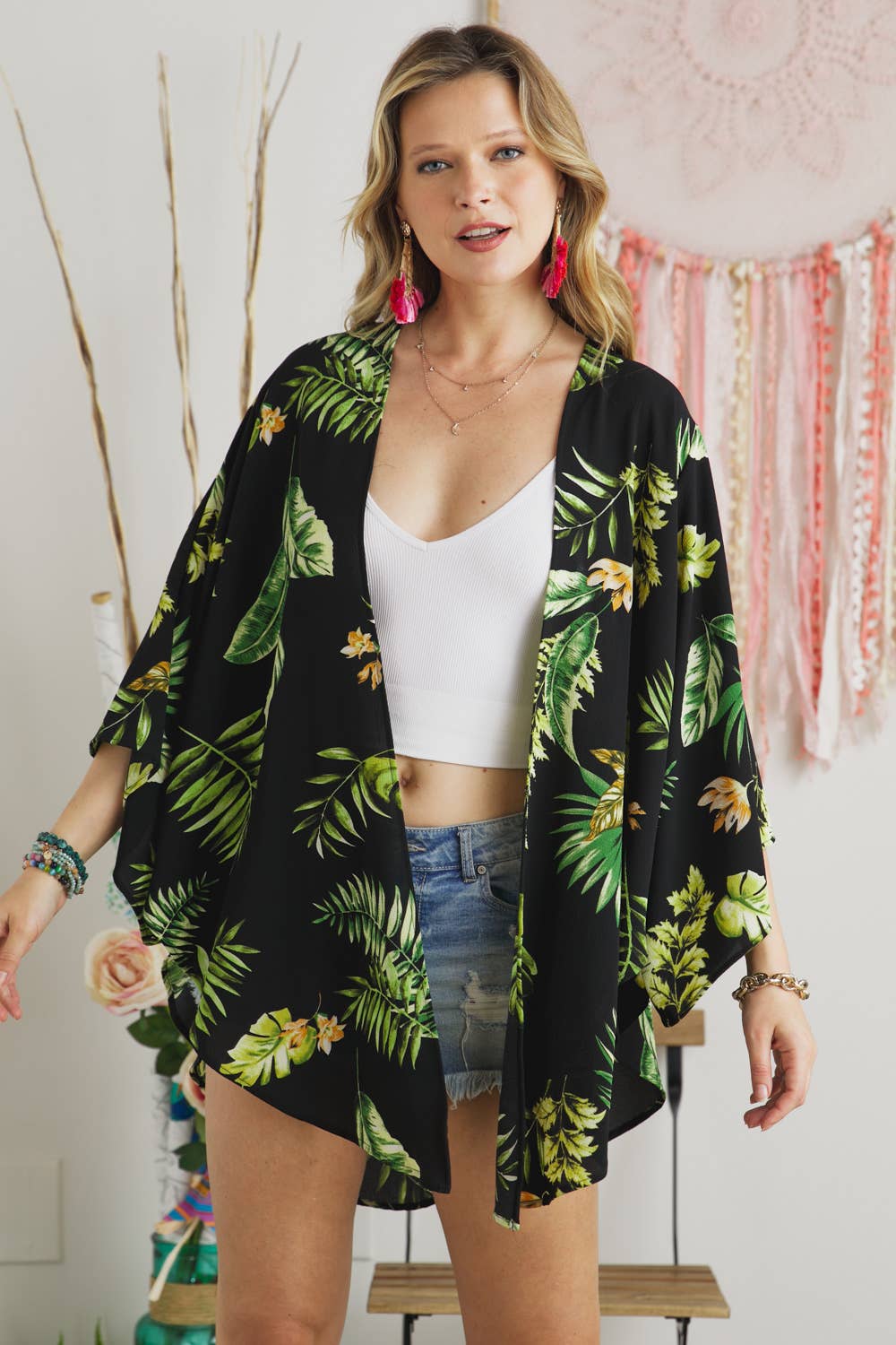 FLORAL KIMONO