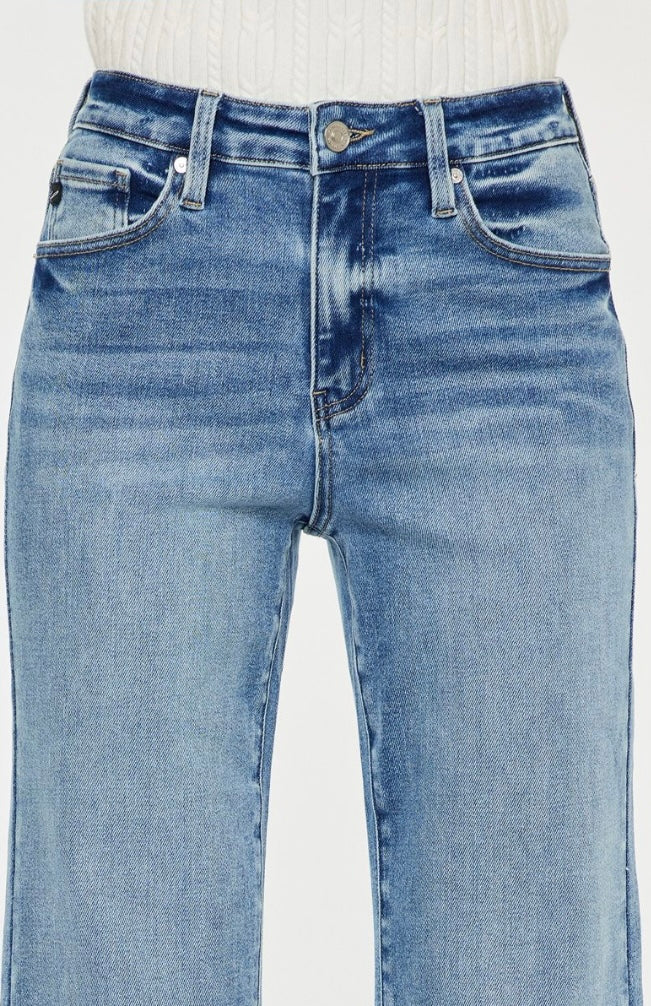 High Rise Wide Leg Flare Jeans