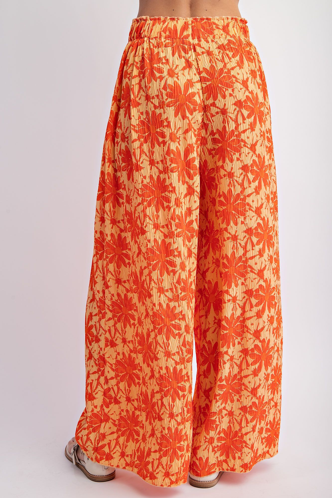 Printed Crinkle Woven Pants