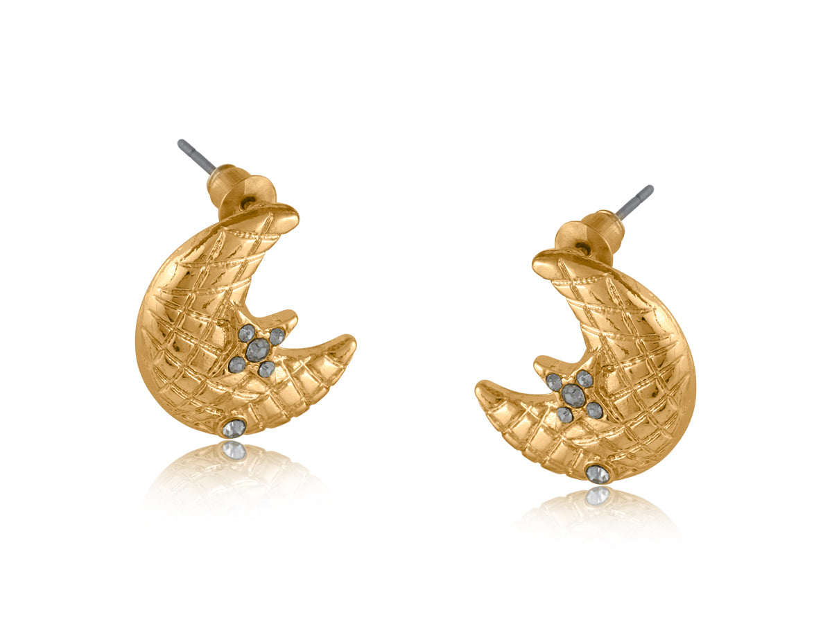 Celena Organic Moon Earrings