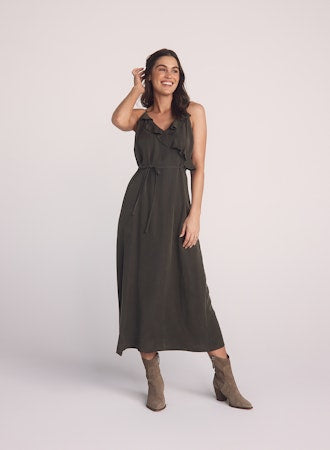 Ruffle Cami Midi Dress