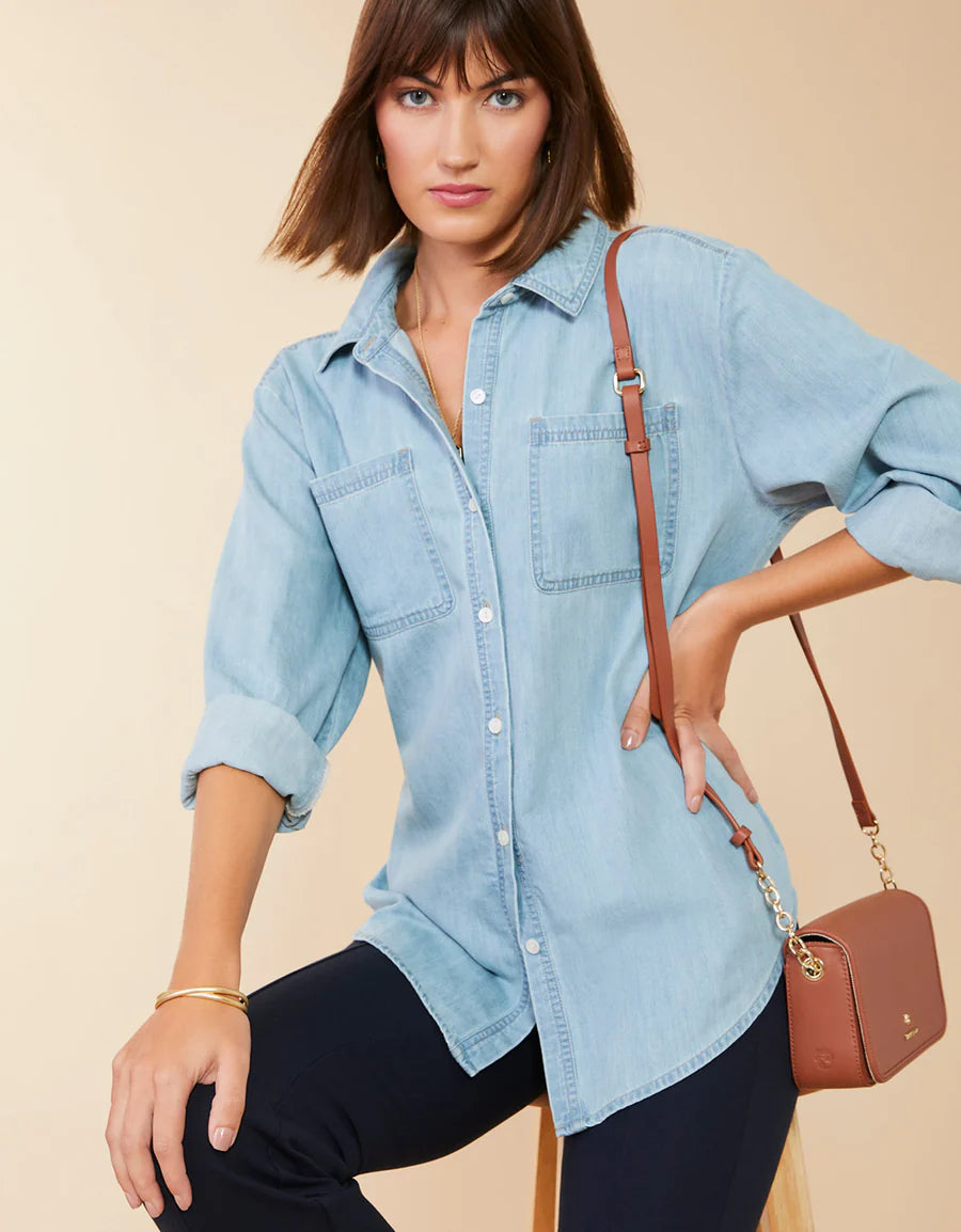 Aida Buttonfront Shirt Isle of Palm Wash
