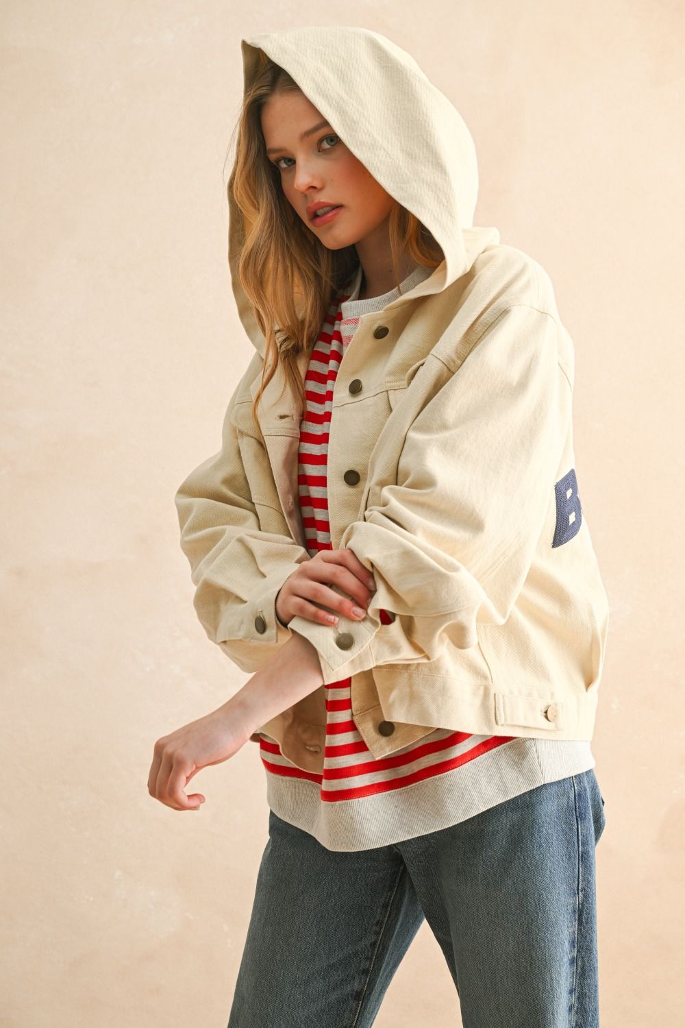 Letter Patch Jacket