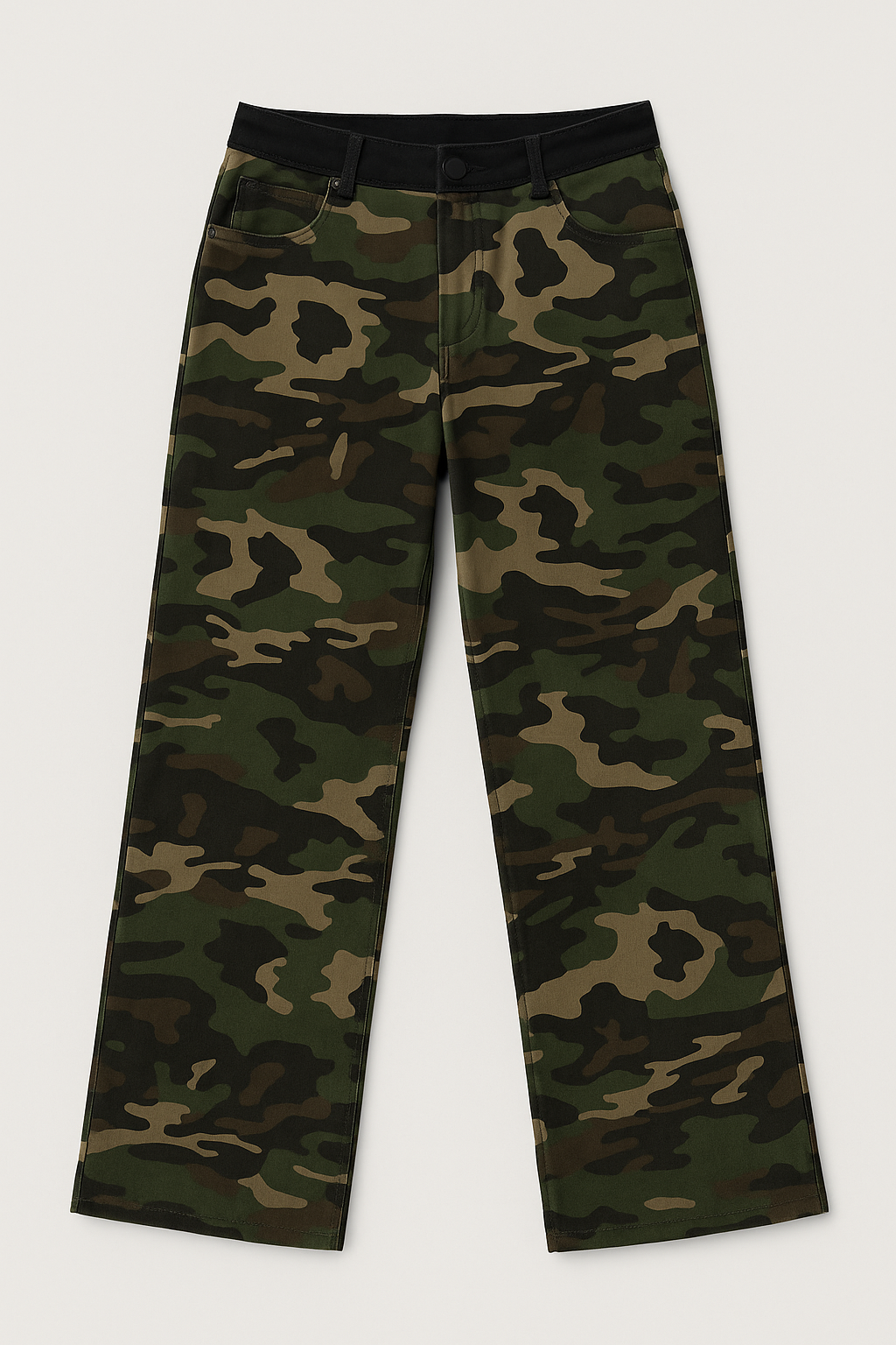 Mid Rise Fit Straight Jeans