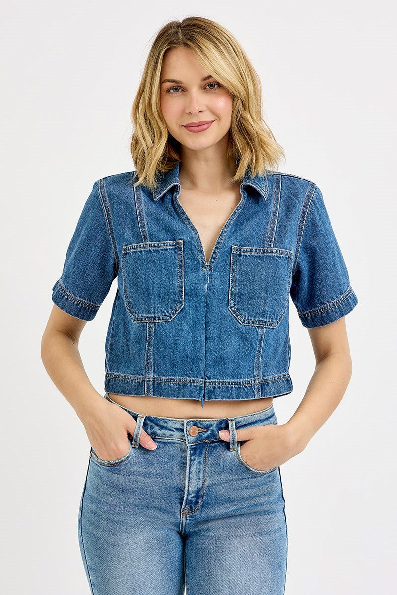 Short Sleeve V-Neck Shirt