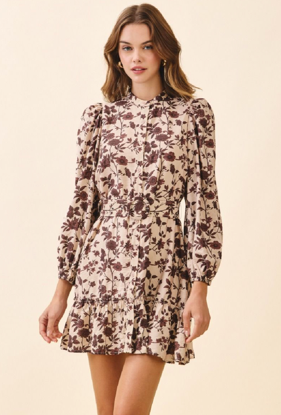 A Floral Mini Dress