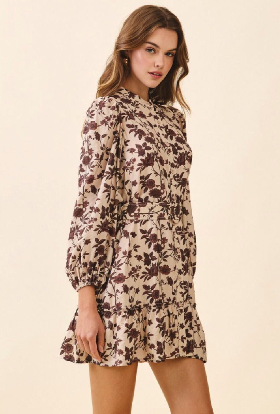 A Floral Mini Dress