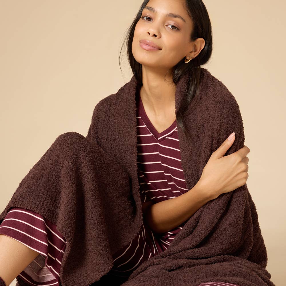 Perfect Home Decor 50" x 70" Solid Rib Marshmallow Blanket