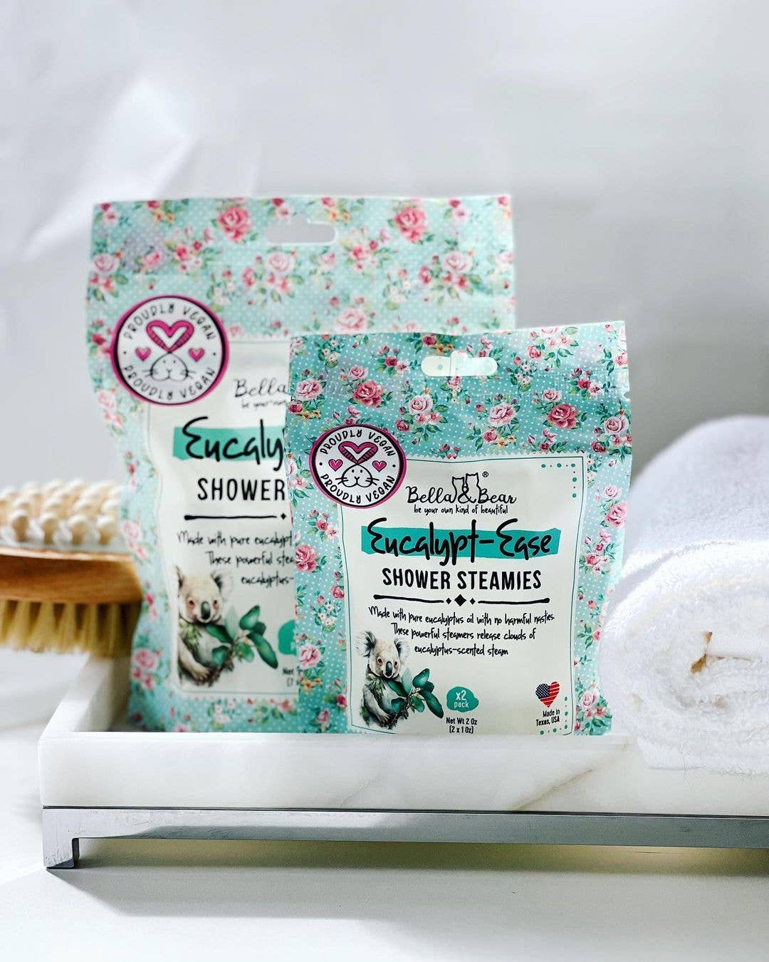 Eucalypt Ease Shower Steamers with Essential Oils Mini Pack
