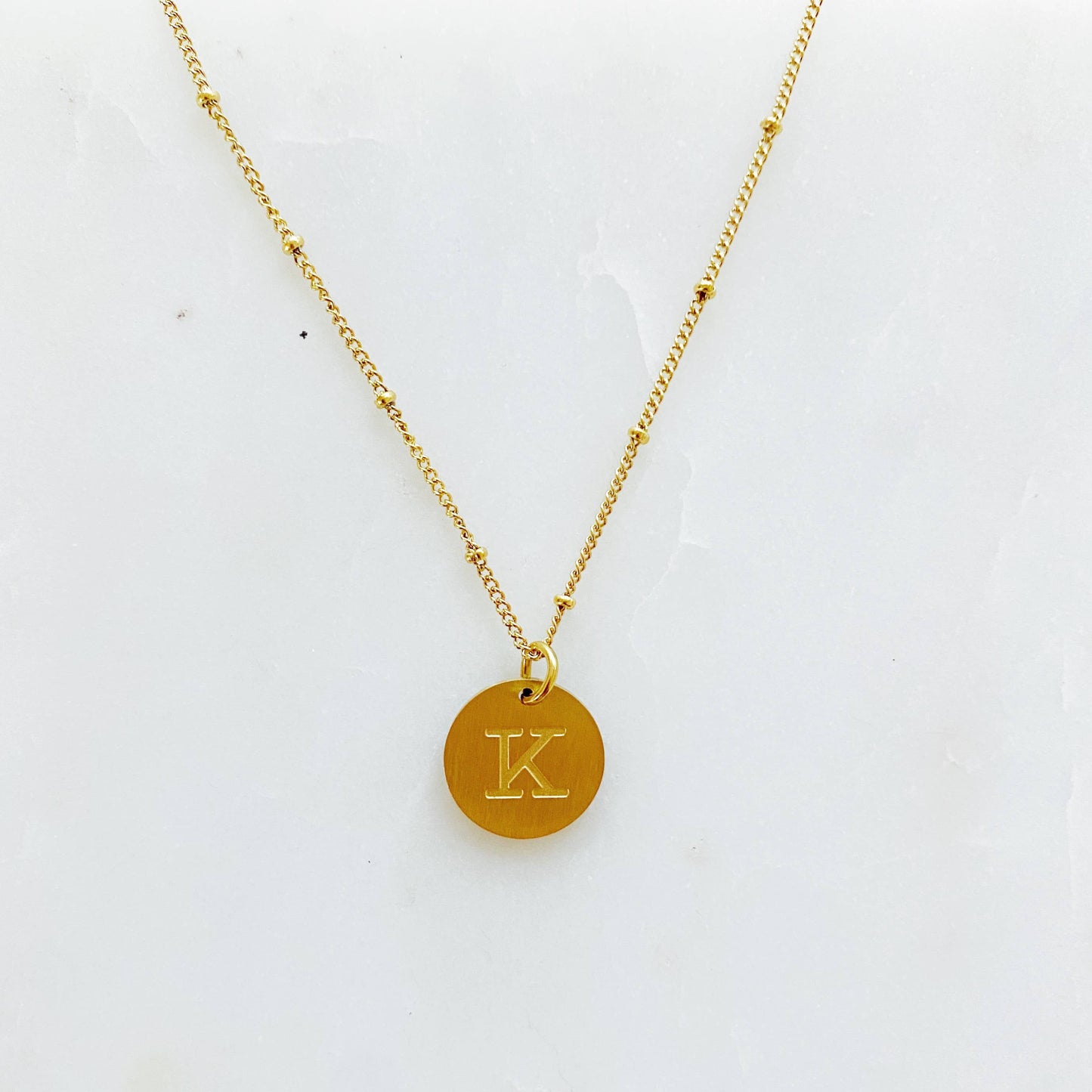 Ellison + Young Singular Charm Initial Necklace