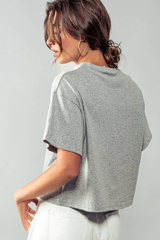 Blaire American Stripes and Daisies Graphic Top