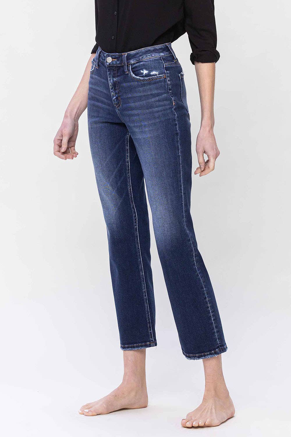 Flying Monkey - High Rise Ankle Straight Jeans