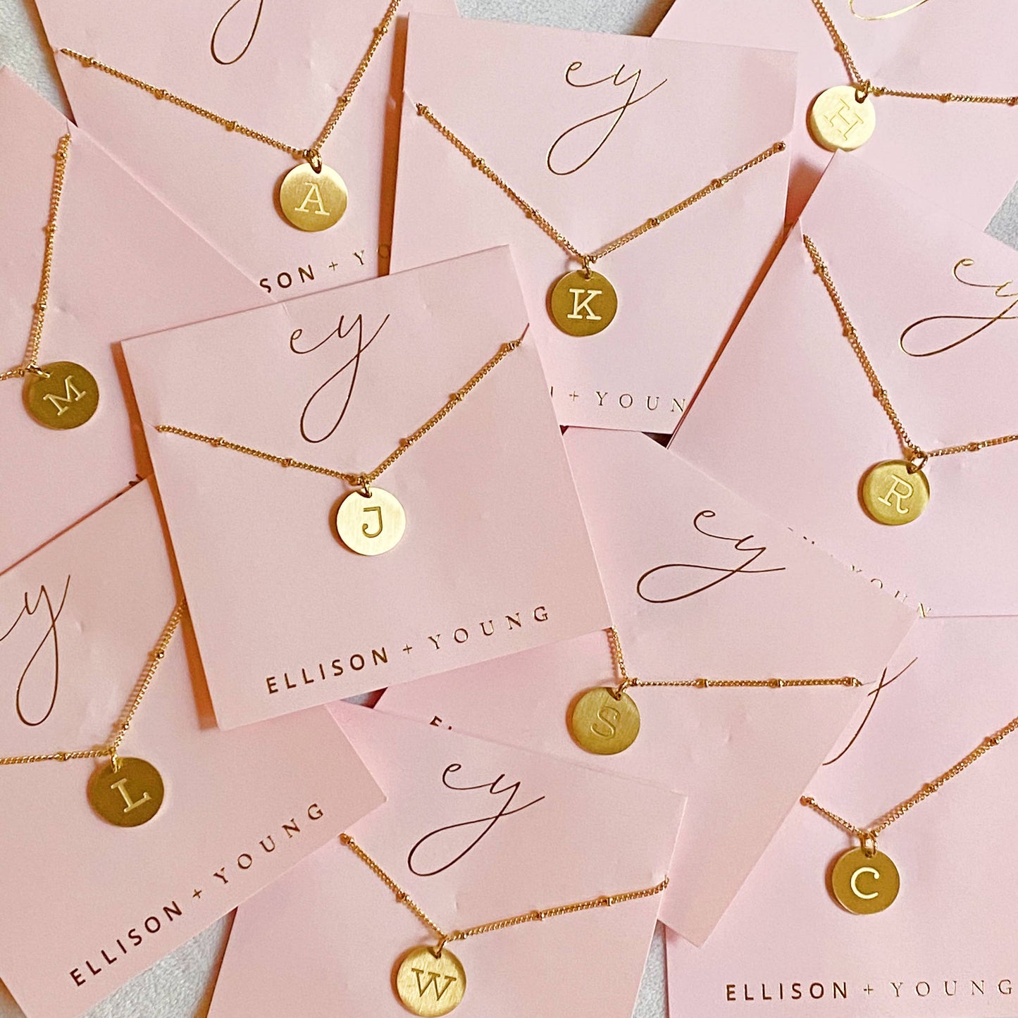 Ellison + Young Singular Charm Initial Necklace