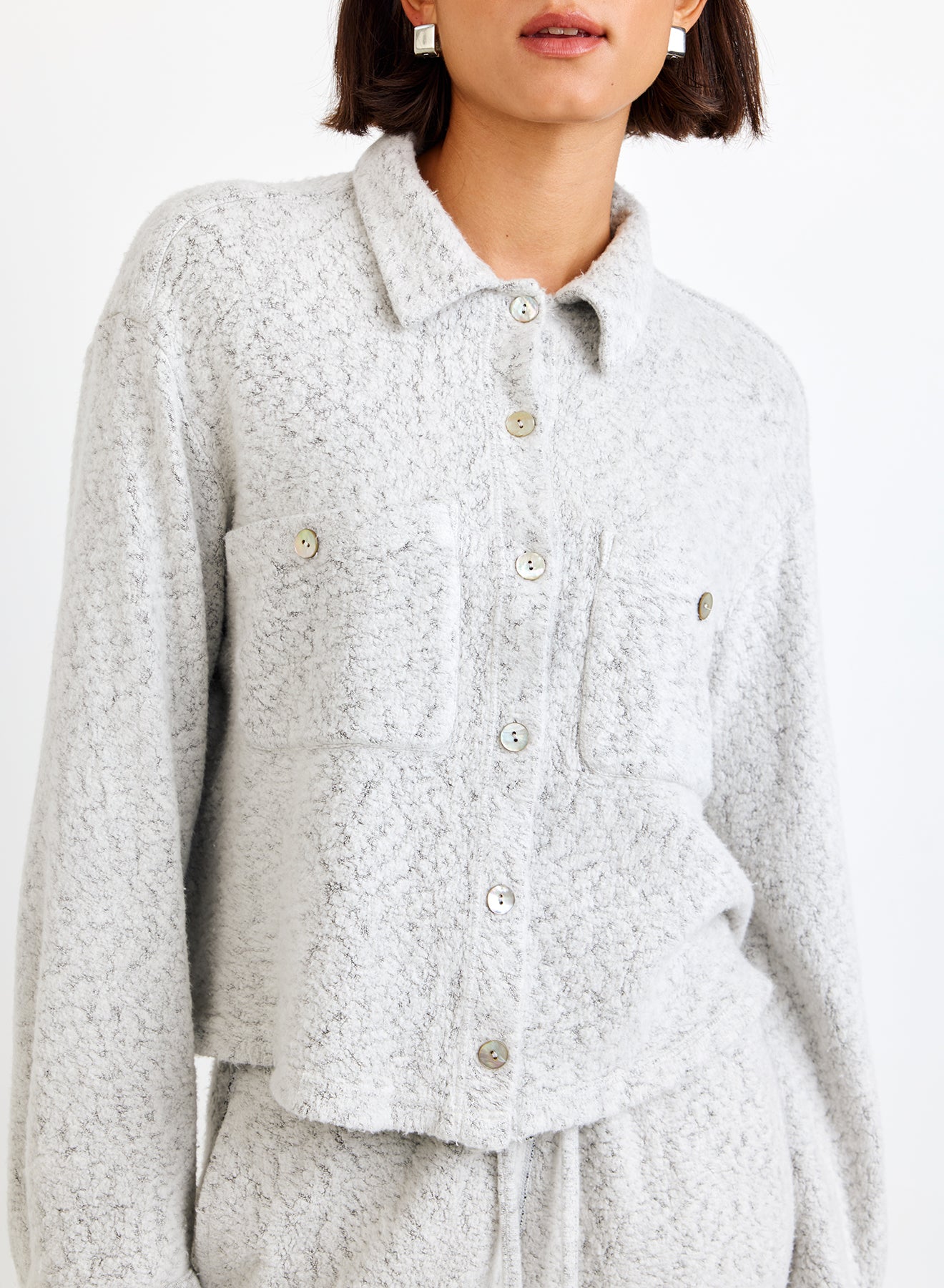 Cozy Pocket Button Down
