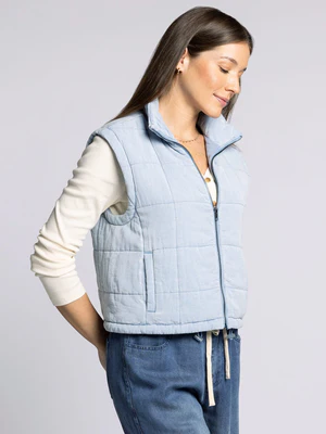 The Brina Vest Light Denim