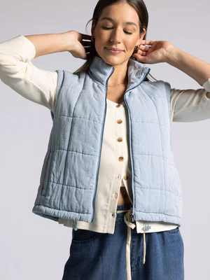 The Brina Vest Light Denim