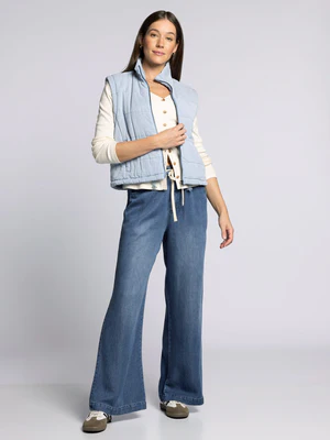 The Brina Vest Light Denim