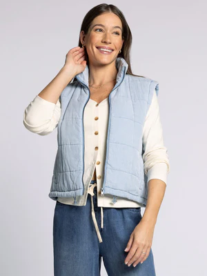 The Brina Vest Light Denim