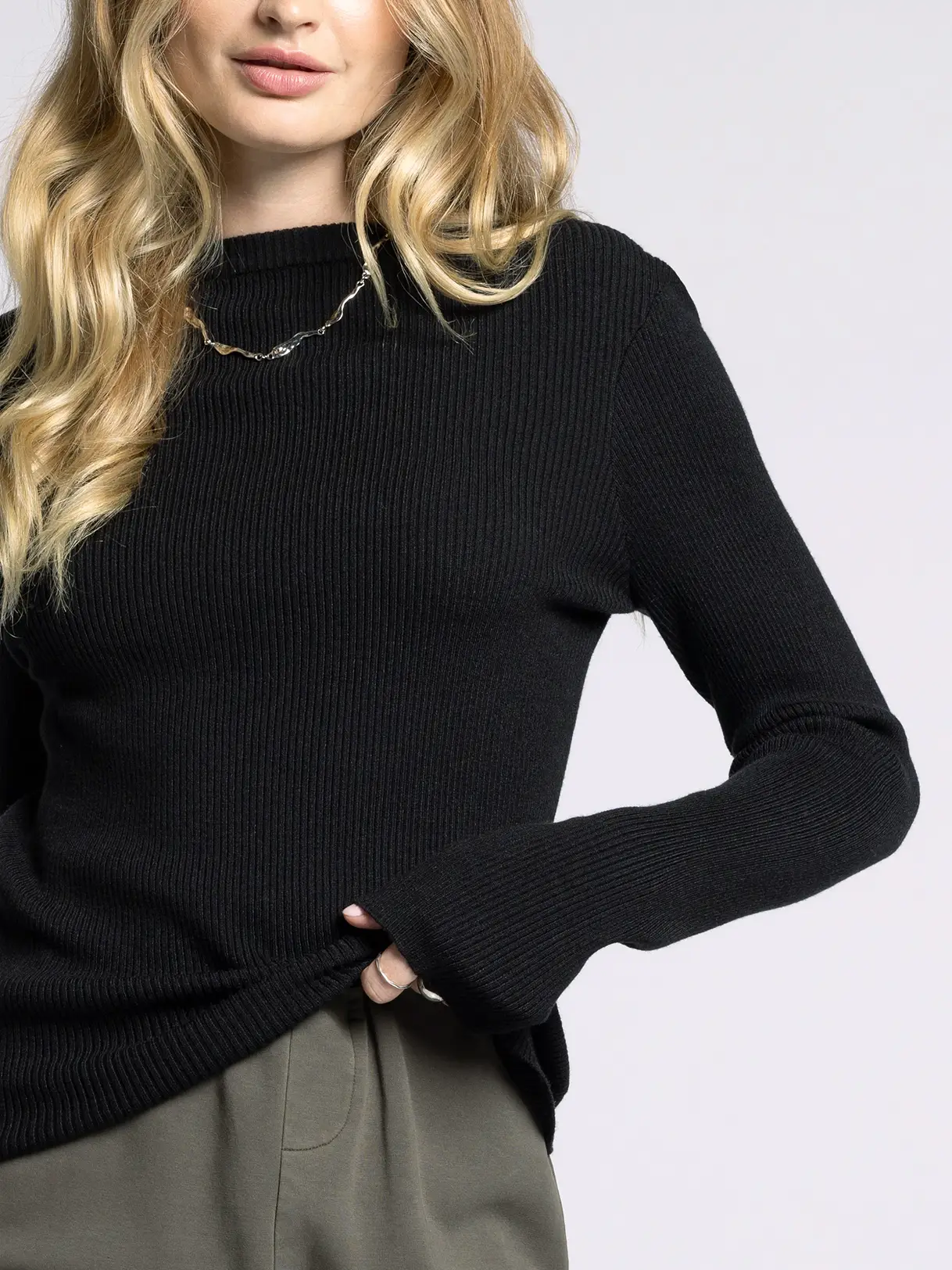 Knit Long Sleeved Sweater-Carmen Sweater
