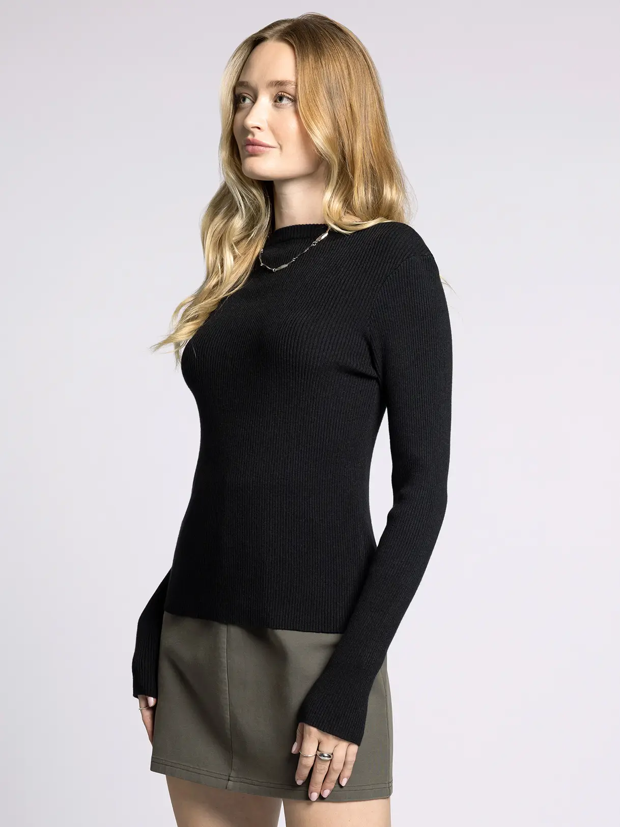 Knit Long Sleeved Sweater-Carmen Sweater