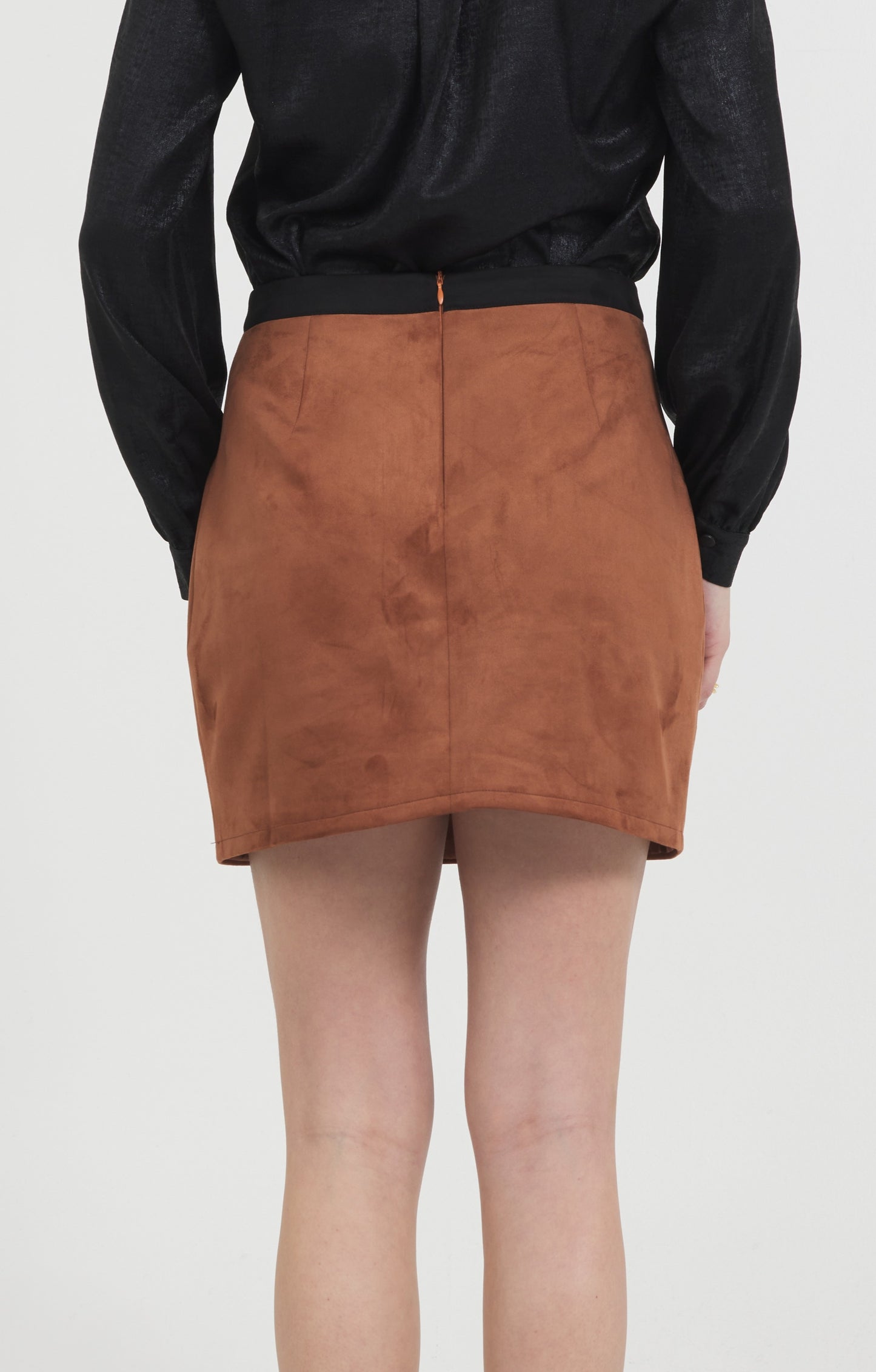 Vegan Suede Mini Skirt