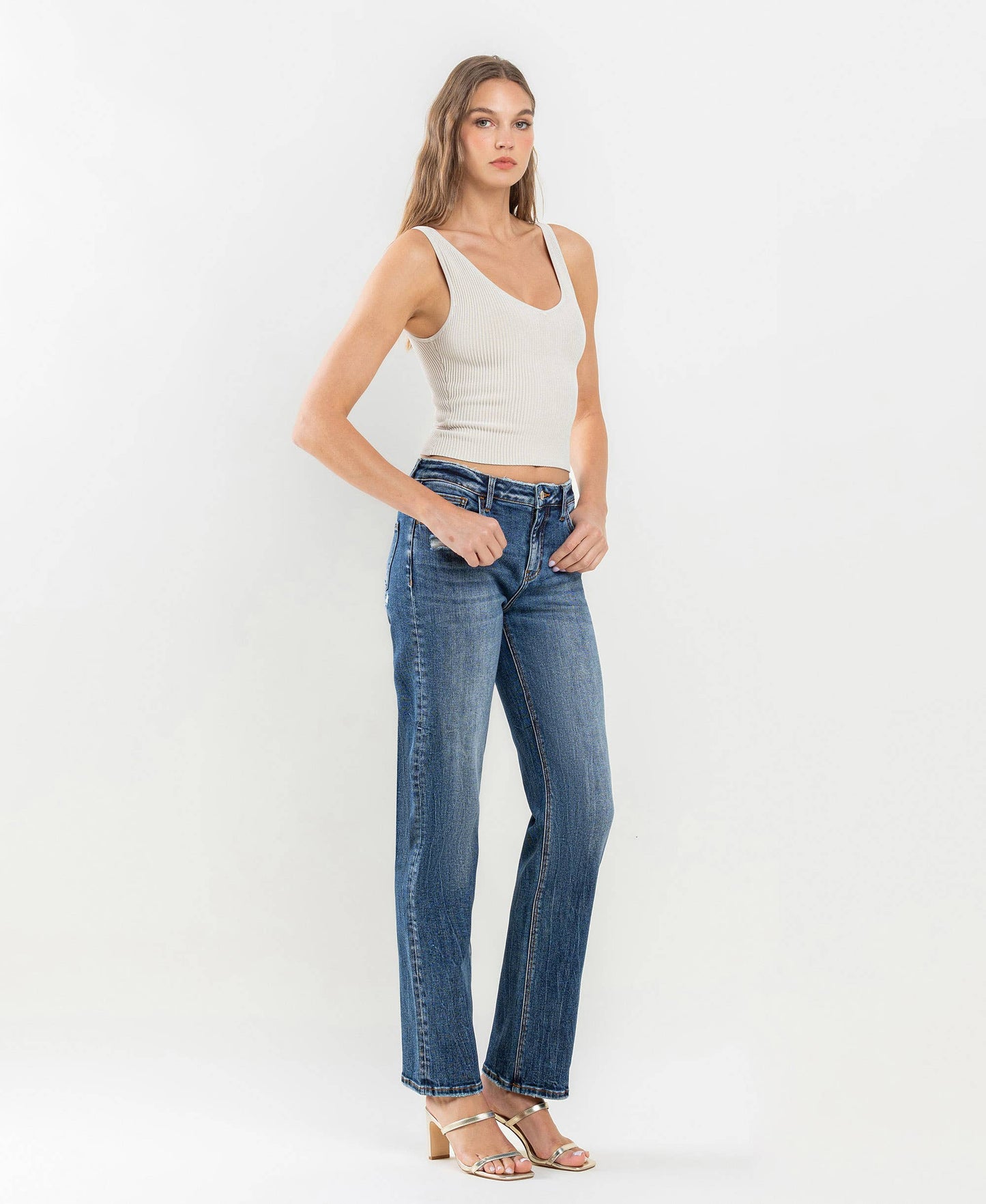 Lovervet - Mid Rise Straight Jeans