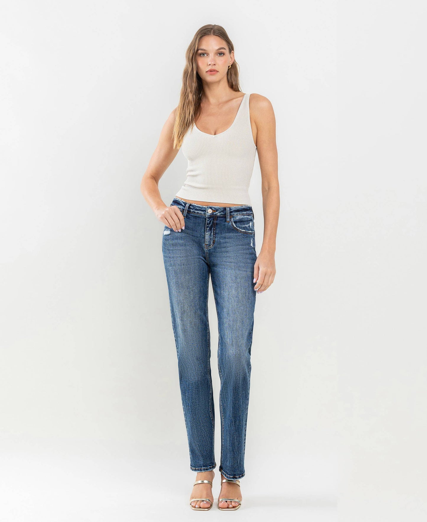 Lovervet - Mid Rise Straight Jeans