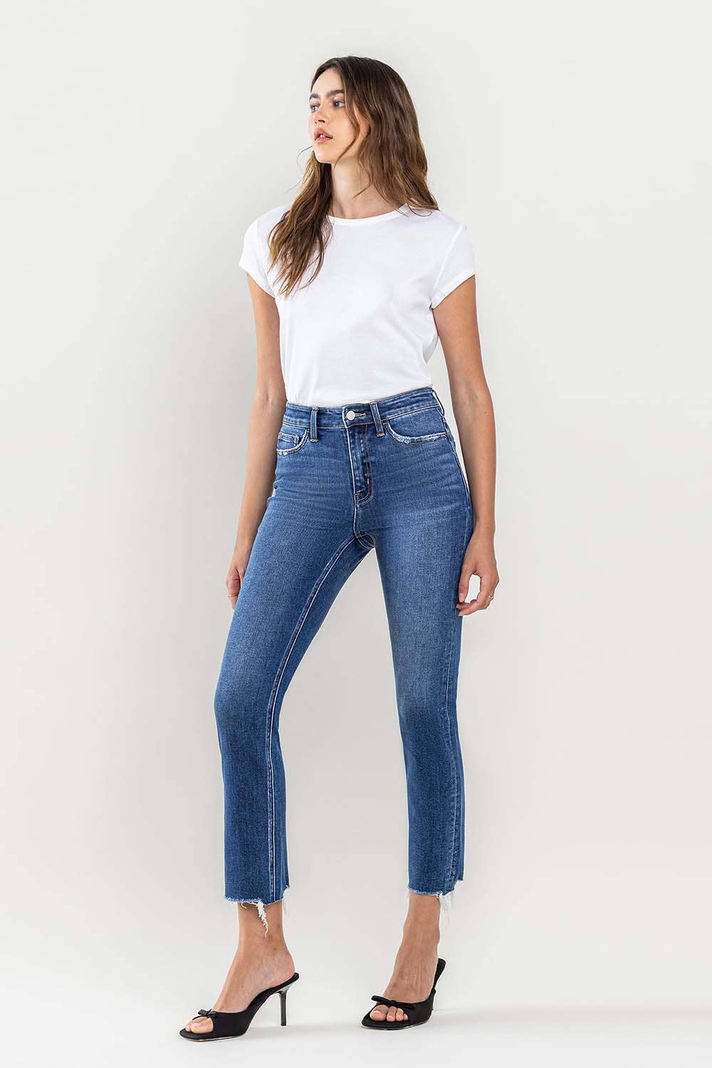 Flying Monkey - High Rise Slim Straight Jeans